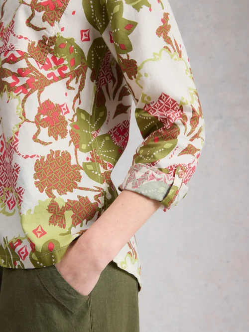 Bluse Sophie aus Bio-Baumwolle - Green Pr - 52 Bild 3