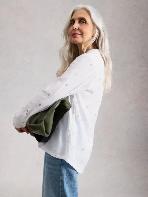 Bluse Sophie aus Bio-Baumwolle - Ivory Mlt - 52 Bild 3