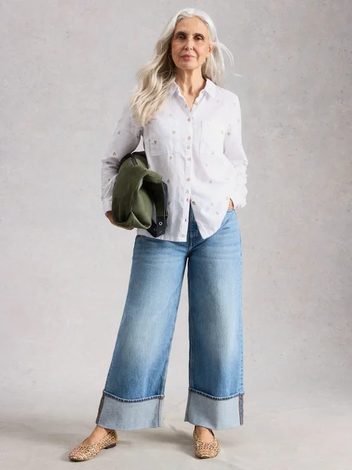 Bluse Sophie aus Bio-Baumwolle - Ivory Mlt - 52 Bild 2