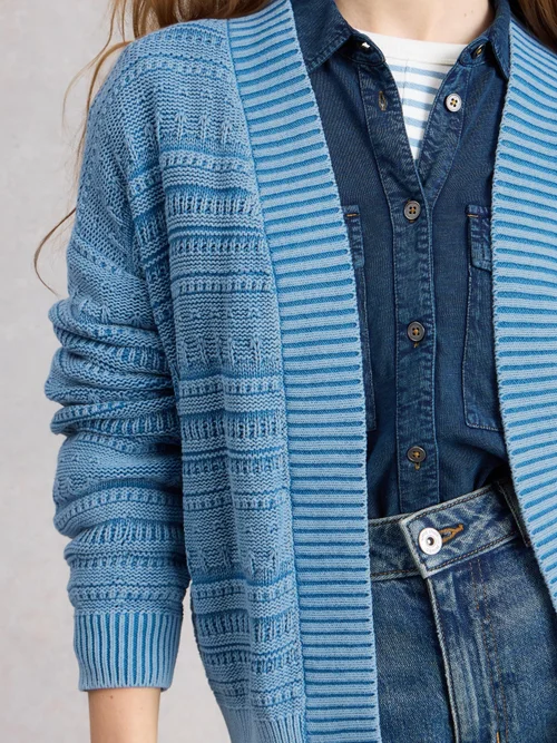 Strickjacke Kimberly - Mid Blue - XL Bild 3