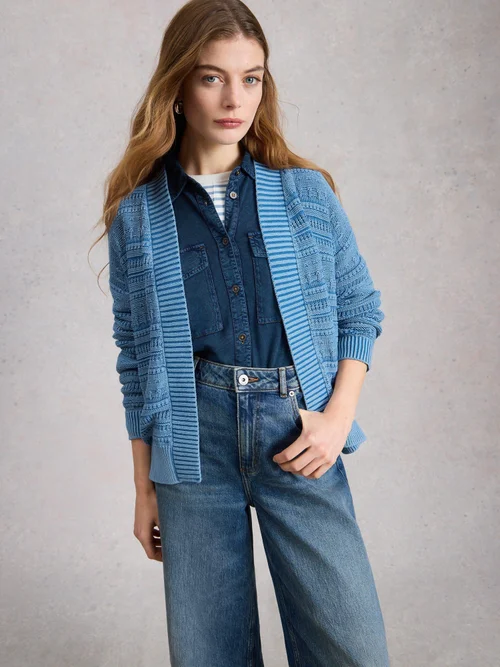 Strickjacke Kimberly - Mid Blue - XL Bild 1