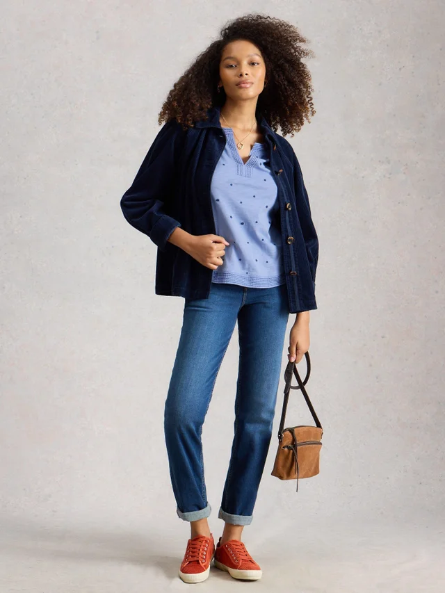 Besticktes Jersey-T-Shirt Weaver