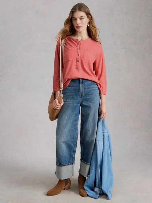 Langarmshirt Beth mit 3/4-Ärmeln - Mid Pink - 52 Bild 2