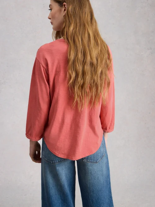 Langarmshirt Beth mit 3/4-Ärmeln - Mid Pink - 52 Bild 4