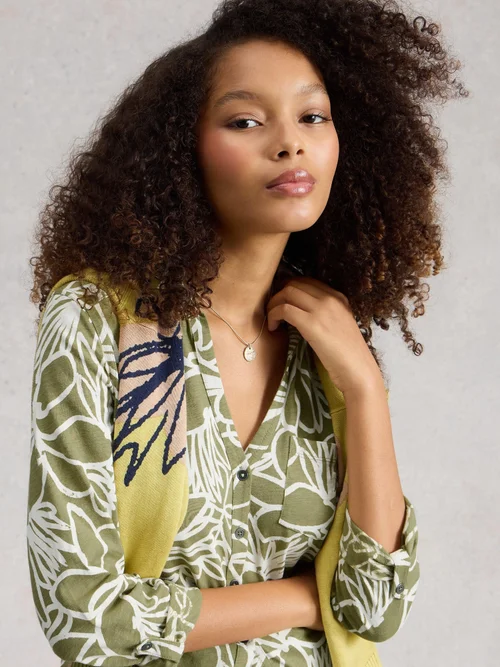 Langgeschnittene Bluse Annie - Green Pr - 52 Bild 3