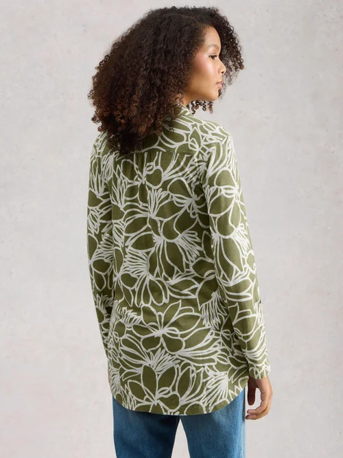 Langgeschnittene Bluse Annie - Green Pr - 52 Bild 4