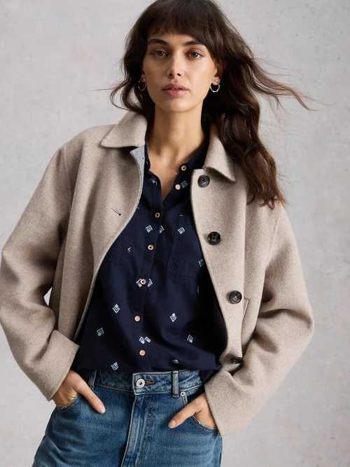 Bluse Sophie aus Bio-Baumwolle - Dark Navy - 52 Bild 1