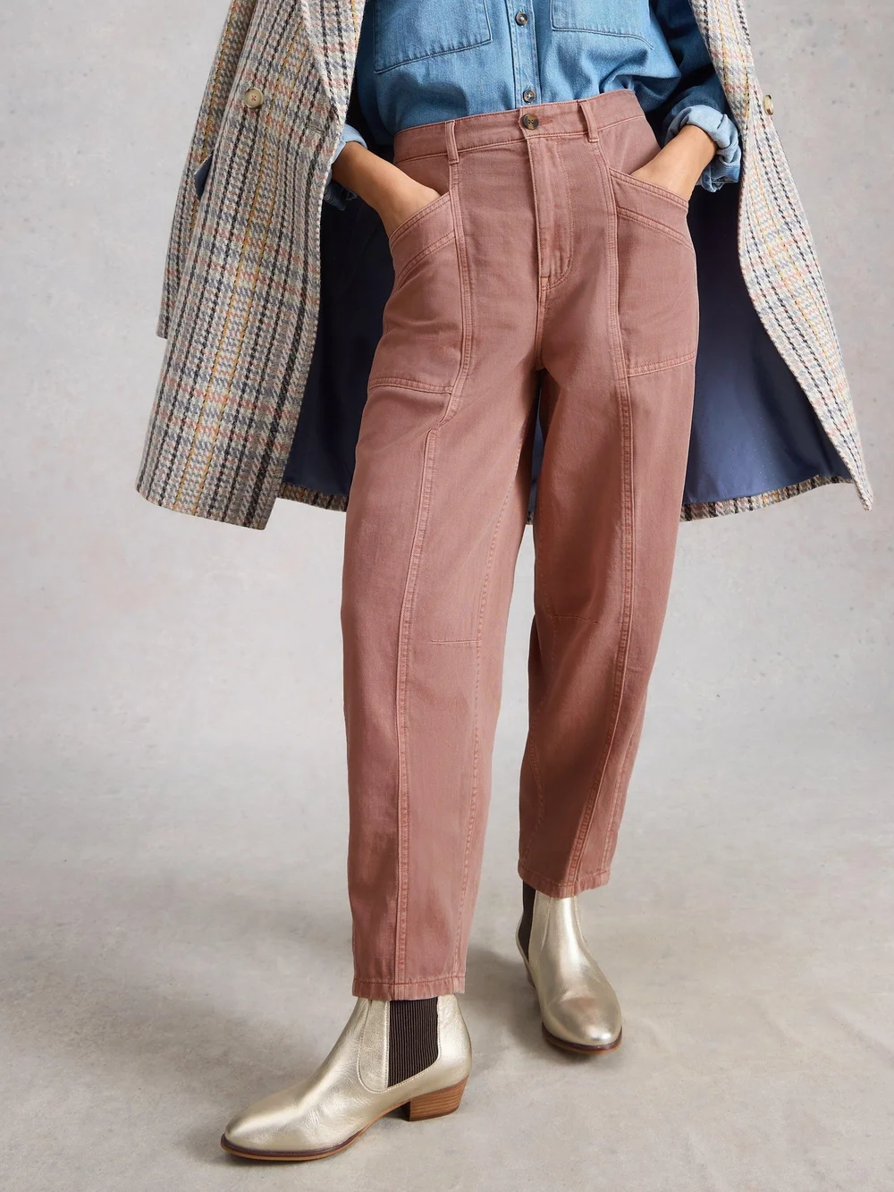 Hose Aubrey Barrel-Fit - Mid Pink - 52/R Bild 1