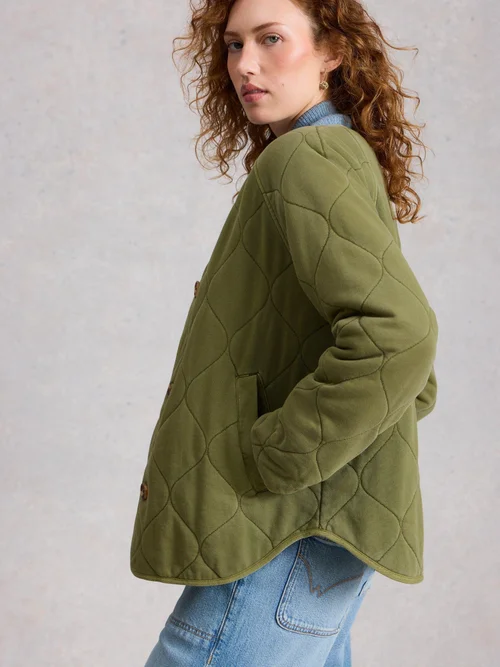 Steppjacke Anya aus Jersey - Mid Green - 48 Bild 1