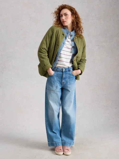 Steppjacke Anya aus Jersey - Mid Green - 48 Bild 2