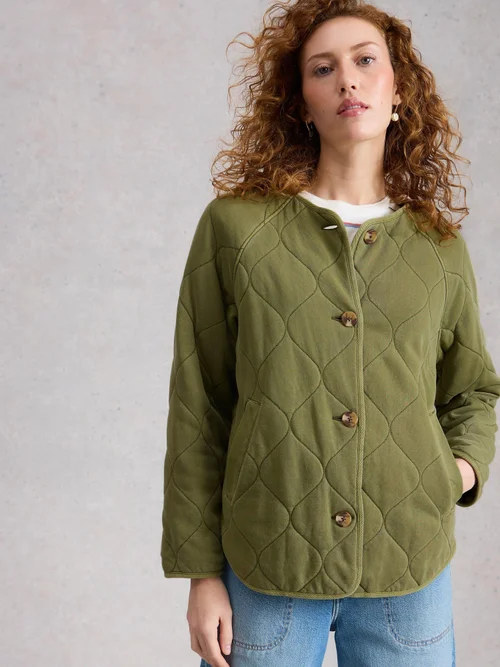 Steppjacke Anya aus Jersey - Mid Green - 48 Bild 3