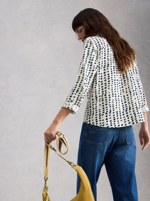 Jerseybluse Allie - Ivory Pr - 52 Bild 4