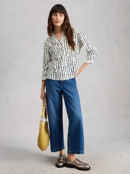 Jerseybluse Allie - Ivory Pr - 52 Bild 2