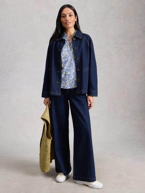 Jerseybluse Allie - White Pr - 52 Bild 2