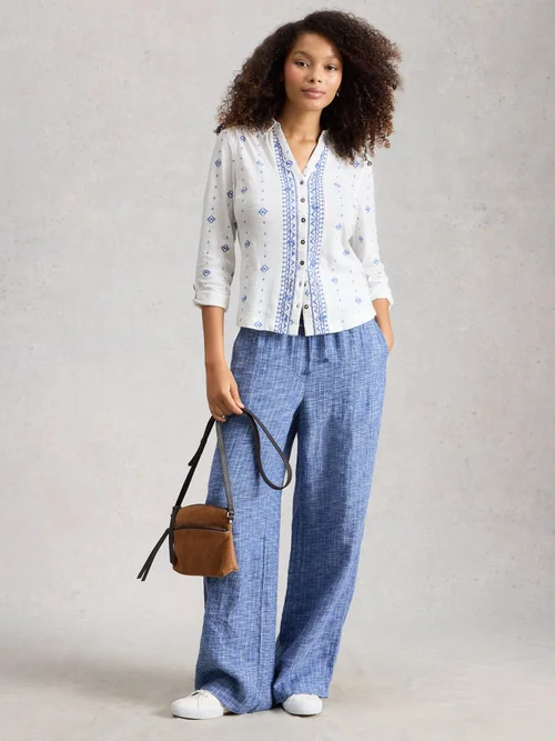 Jerseybluse Annie - White Pr - 52 Bild 2