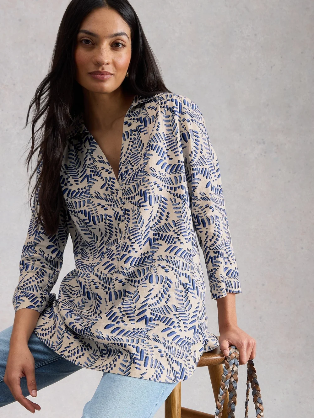 Leinentunika Bianca - Ivory Pr - 48/R Bild 1