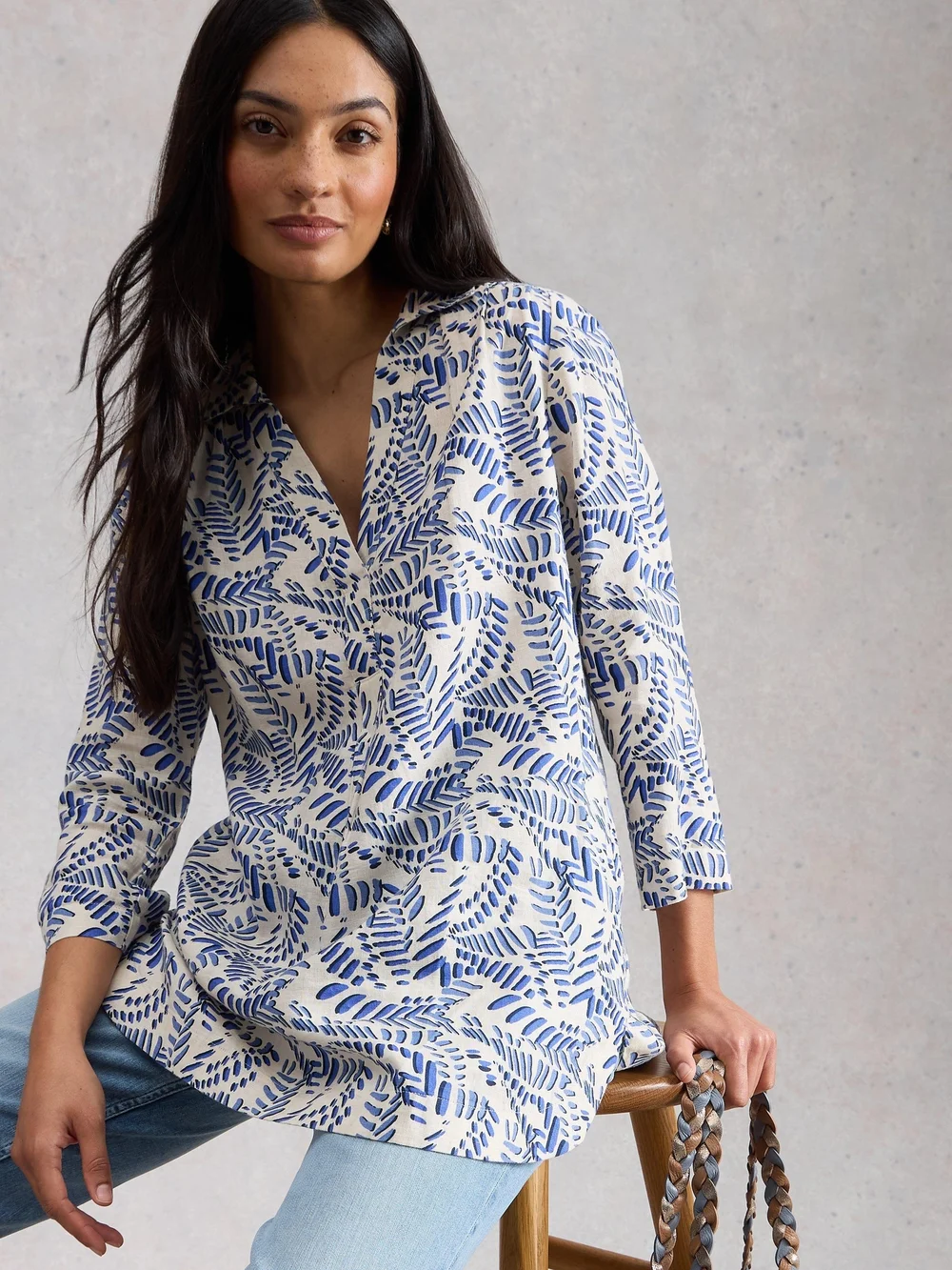 Leinentunika Bianca - Ivory Pr - 52/R Bild 1