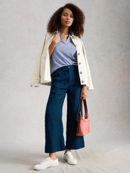 Bedruckte Kurzarmbluse Allie - Mid Blue - 52 Bild 2