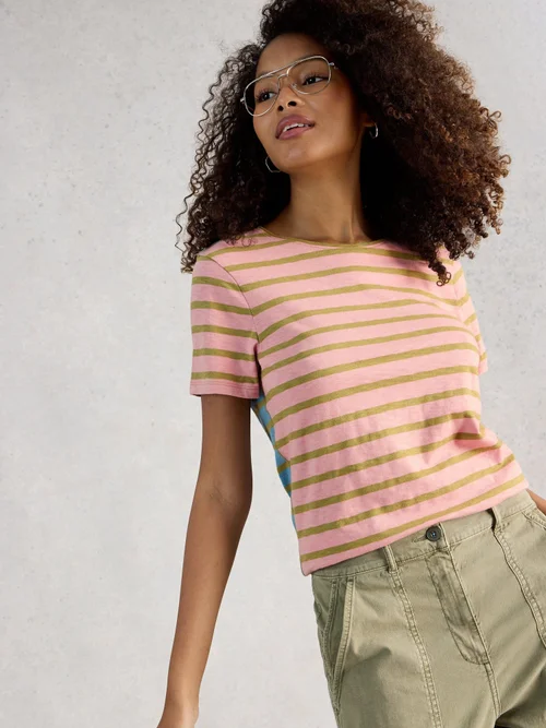 Gestreiftes T-Shirt Abbie - Pink Mlt - 52 Bild 3