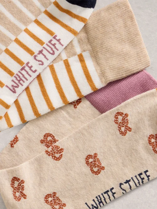 2er-Pack Socken Bretzel - Nat Mlt - 44-46 Bild 2