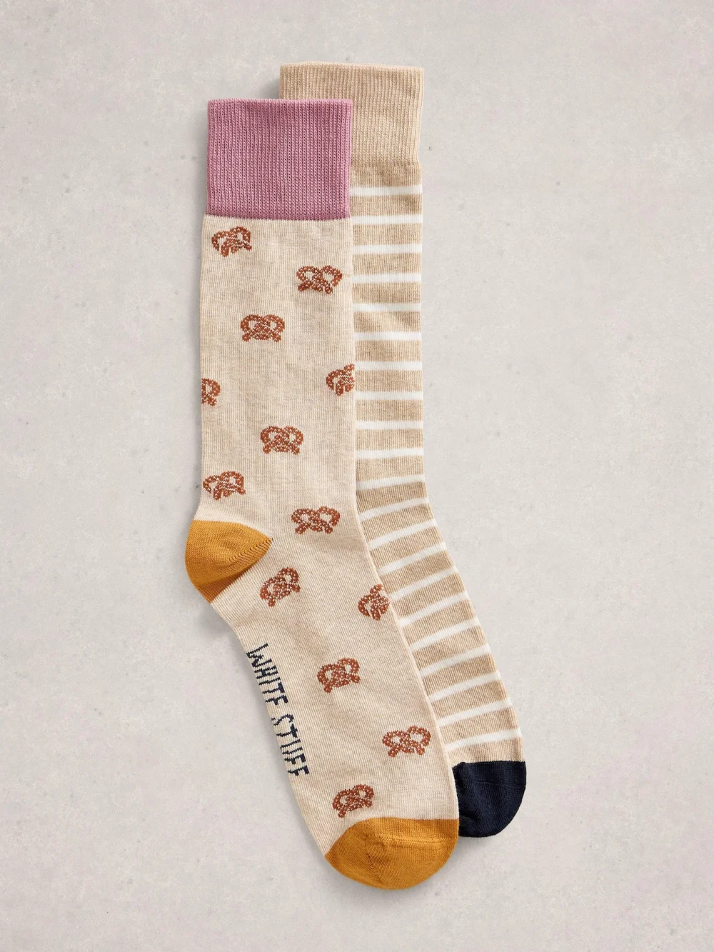 2er-Pack Socken Bretzel - Nat Mlt - 44-46 Bild 1