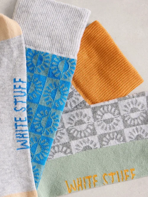 2er-Pack Socken Sonne - Blue Mlt - 44-46 Bild 2