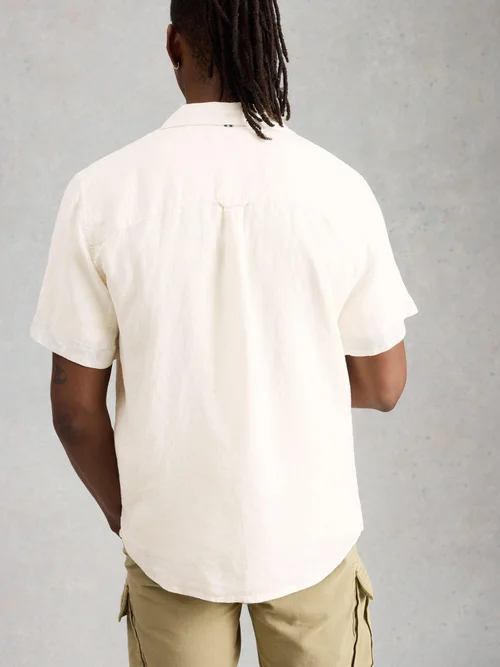 Leinenhemd Keswick Kurzarm - Bril White - XXXL Bild 4
