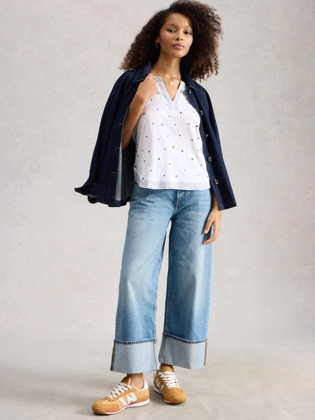 Besticktes Jersey-T-Shirt Weaver