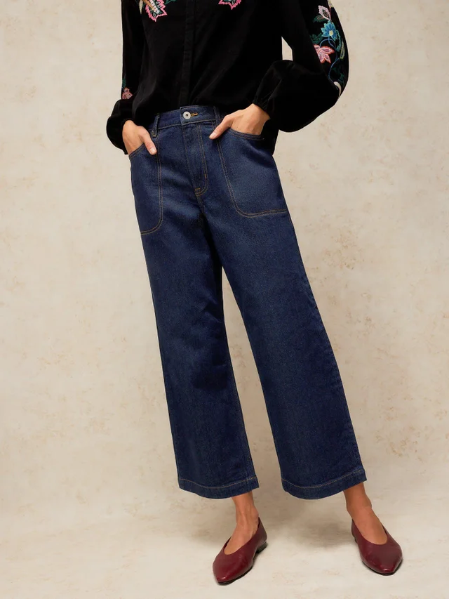 7/8-Jeans Tia mit weitem Bein