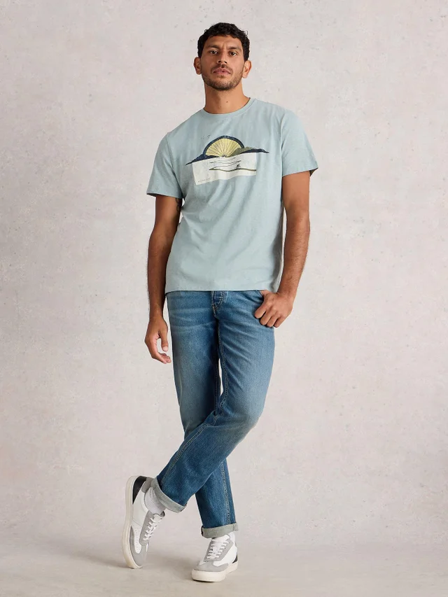 Grafik-T-Shirt Abersoch Bike Sun