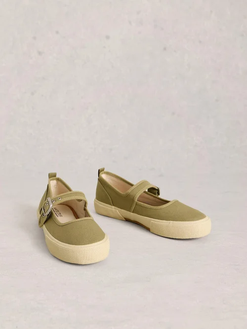 Mary Jane Stoffturnschuhe Pippa - Khaki Grn - 41 Bild 2