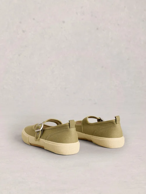 Mary Jane Stoffturnschuhe Pippa - Khaki Grn - 41 Bild 4