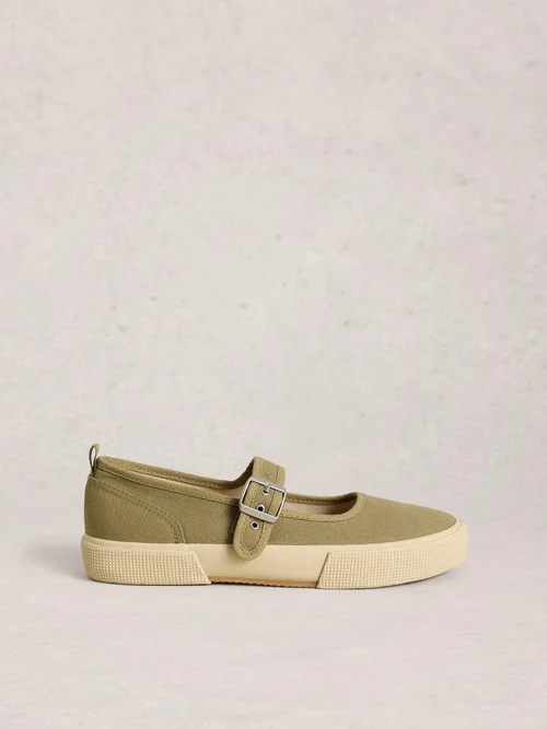 Mary Jane Stoffturnschuhe Pippa - Khaki Grn - 41 Bild 1