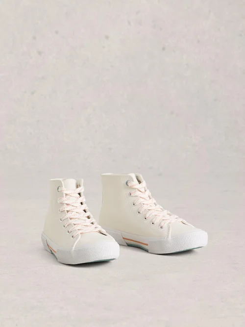 Hi-Top Sneaker Pippa aus Leder - Bril White - 41 Bild 2