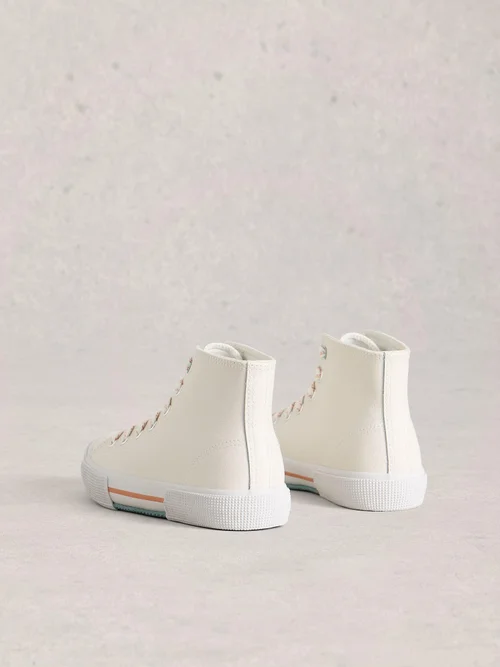 Hi-Top Sneaker Pippa aus Leder - Bril White - 41 Bild 4