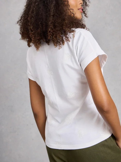 Besticktes T-Shirt Nelly - Bril White - 52 Bild 4