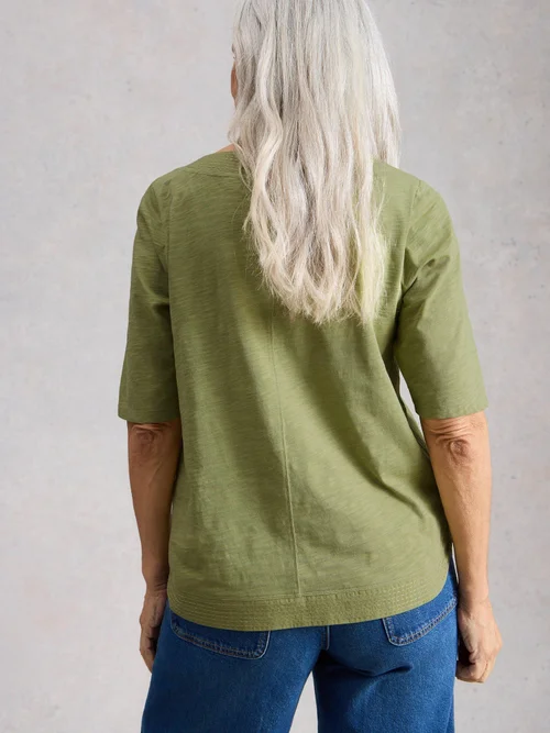Besticktes Top Weaver - Khaki Grn - 52 Bild 4