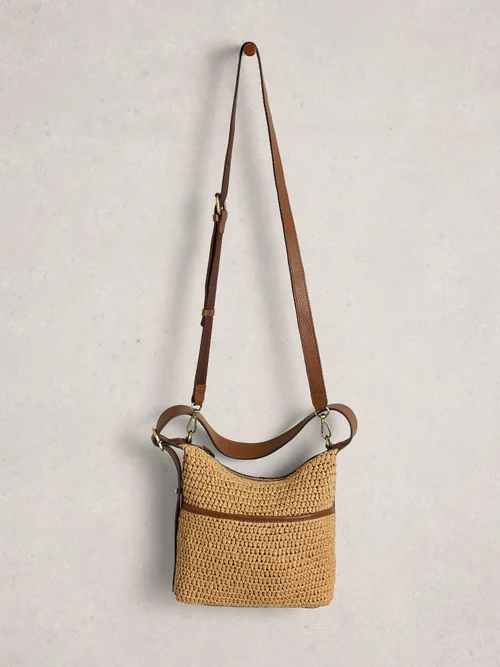 Mini-Umhängetasche Sophia aus Raffia-Bast Bild 3