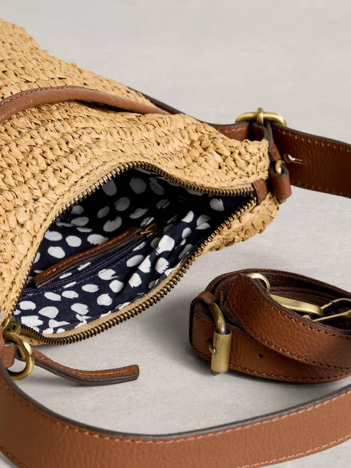 Mini-Umhängetasche Sophia aus Raffia-Bast Bild 4
