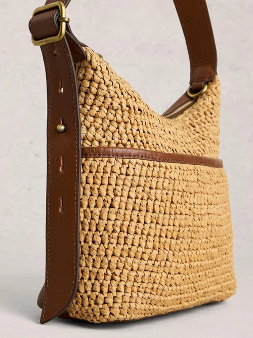 Mini-Umhängetasche Sophia aus Raffia-Bast Bild 2