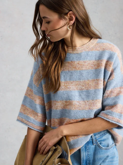 Gestreiftes Stricktop Kate - Nat Mlt - 52 Bild 1