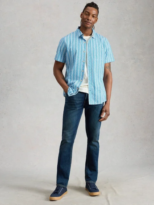 Hemd Finsbury mit Fisch-Print - White Pr - XXXL/R Bild 2