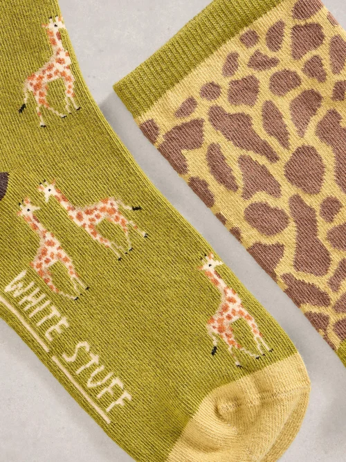 2er-Pack Socken Giraffe - Green Mlt - 39-41 Bild 2