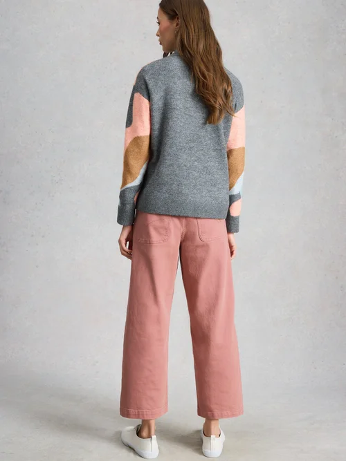 7/8-Jeans Tia mit weitem Bein - Dus Pink - 52/R Bild 4