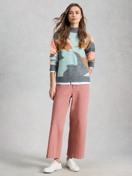 7/8-Jeans Tia mit weitem Bein - Dus Pink - 52/R Bild 2