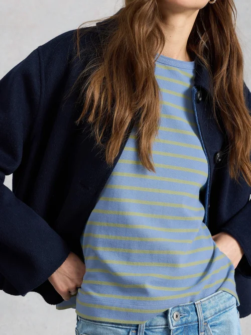 Gestreiftes T-Shirt Kat - Blue Mlt - 48 Bild 3