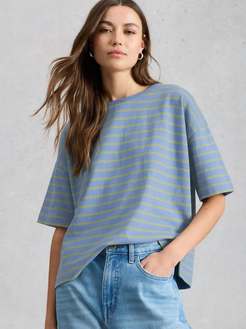 Gestreiftes T-Shirt Kat - Blue Mlt - 48 Bild 1