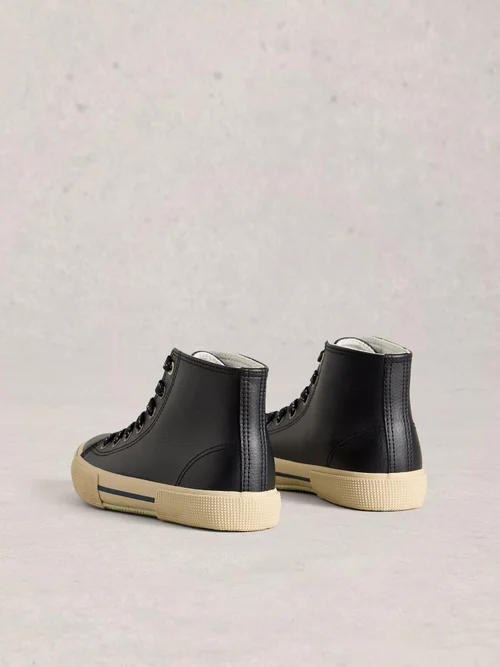 Hi-Top Sneaker Pippa aus Leder - Pure Blk - 41 Bild 4