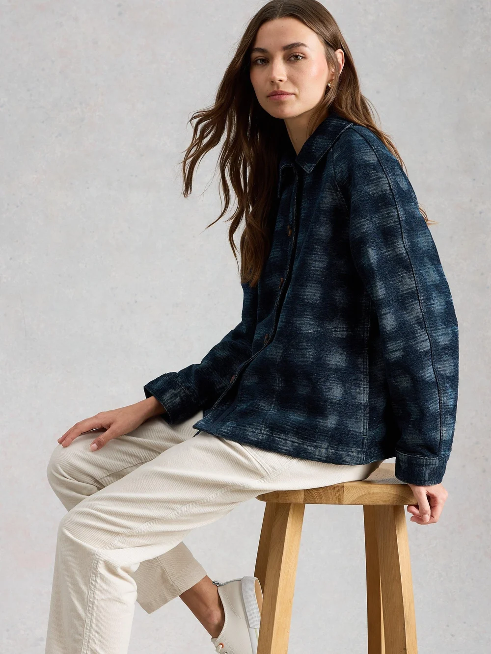 Jacquard-Jeansjacke Eden - Denim Mlt - 52/R Bild 1