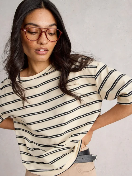 Gestreiftes Top Katya - Ivory Mlt - 50 Bild 3